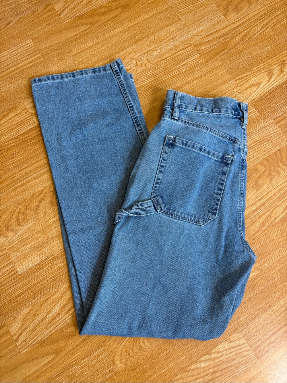Aeropostale Light Blue High-Rise Straight Jeans